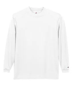 4156 Badger Performance Mock Tee White