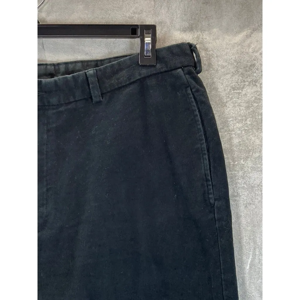 BROOKS BROTHERS Men's Black Solid Hudson-Fit Chino Pants SZ 38X30