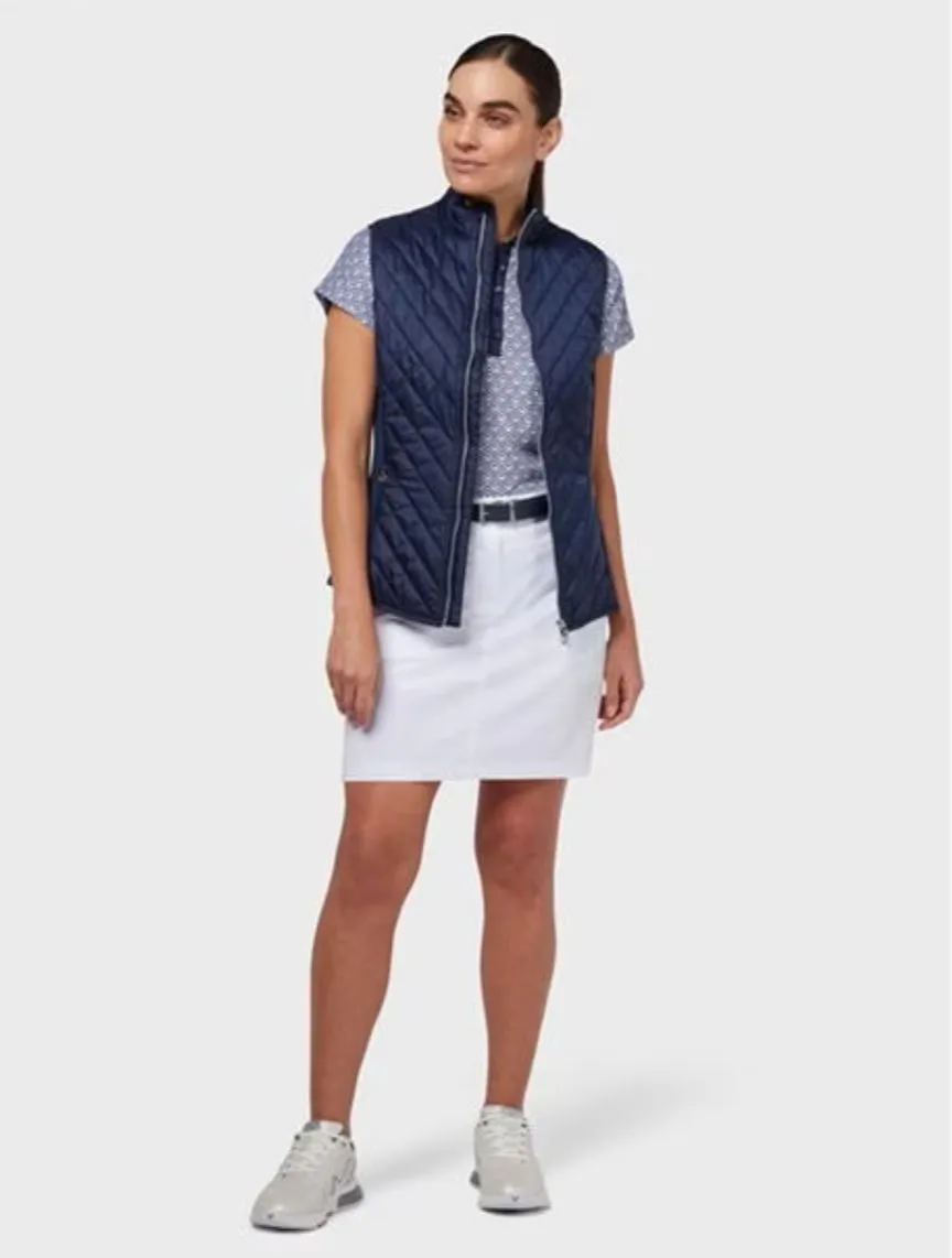 Callaway Ladies Chevron Primaloft® Quilted Vest - Peacoat - CGVFB0Q9