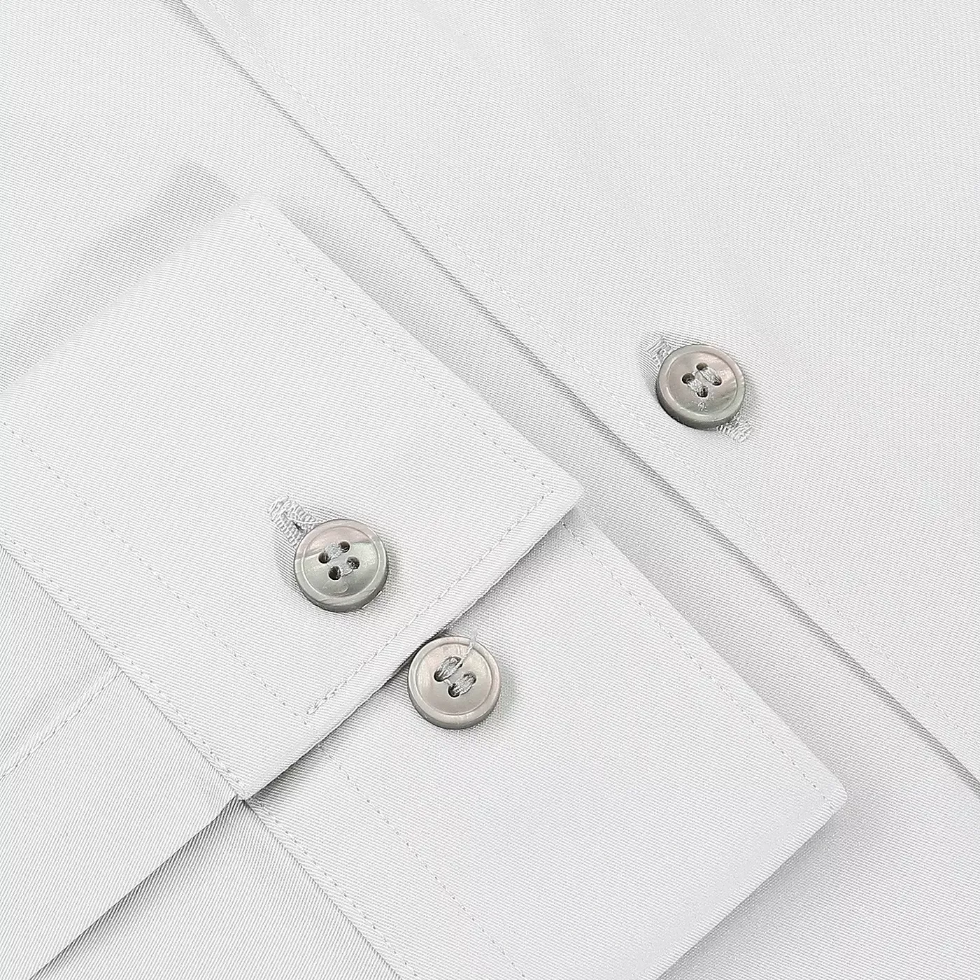 Cotton Stretch Shirt - Light Grey