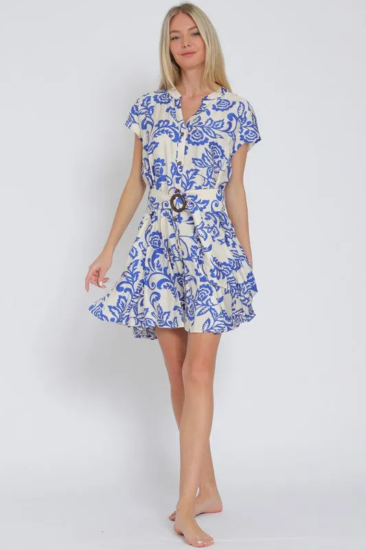 Daniela Belted Mini Dress