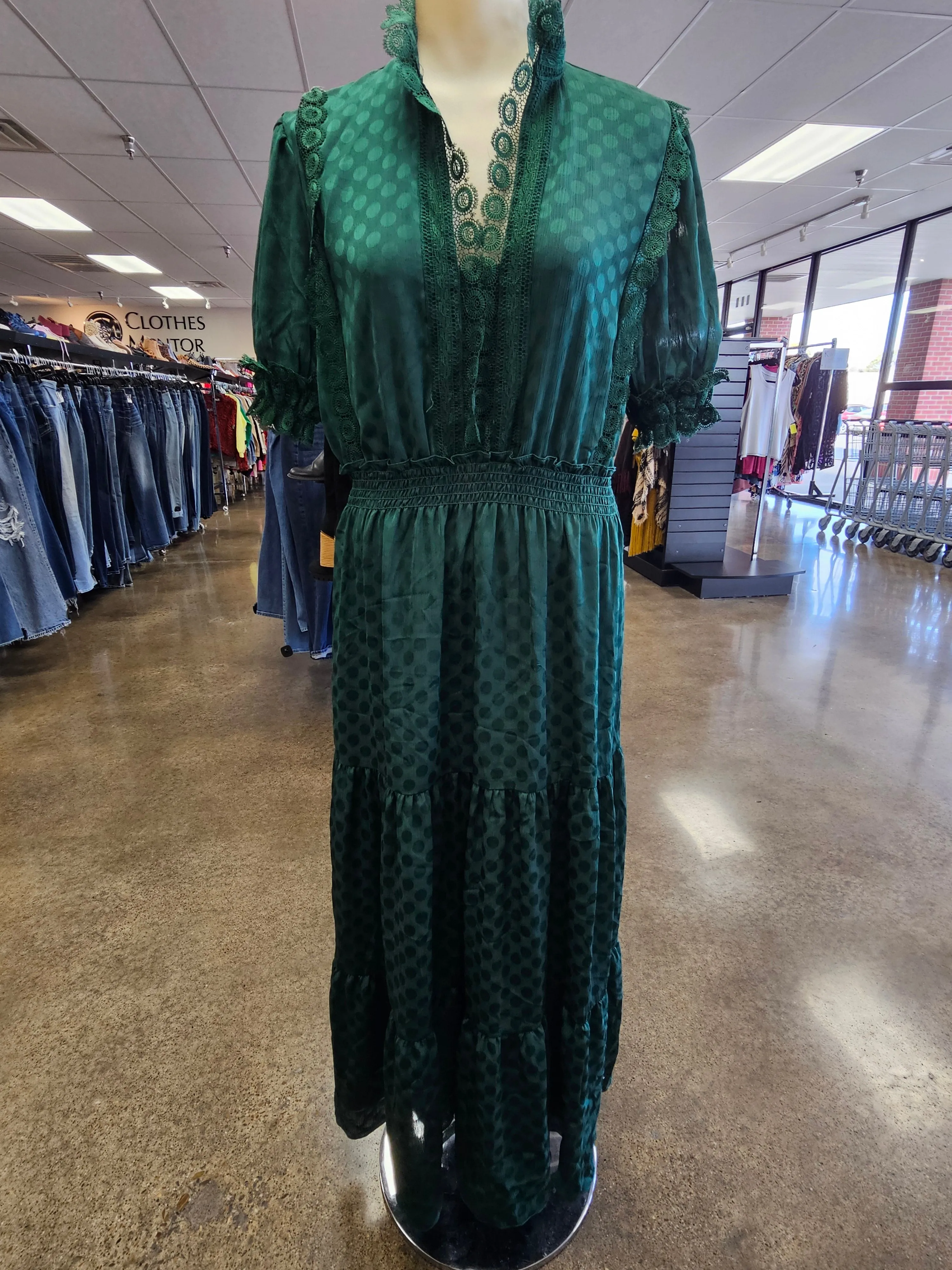 Dress Casual Maxi By Max Studio In Green, Size:M