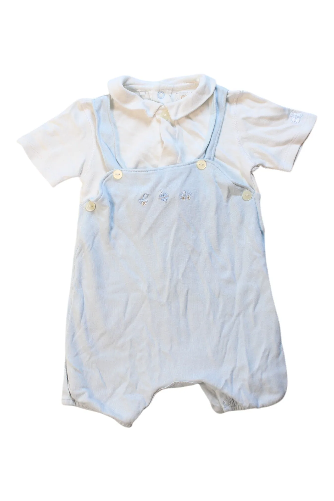 Emile Et Rose Short Sleeve Animal Romper 3-6M