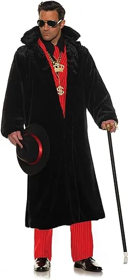 Faux Fur Pimp Coat