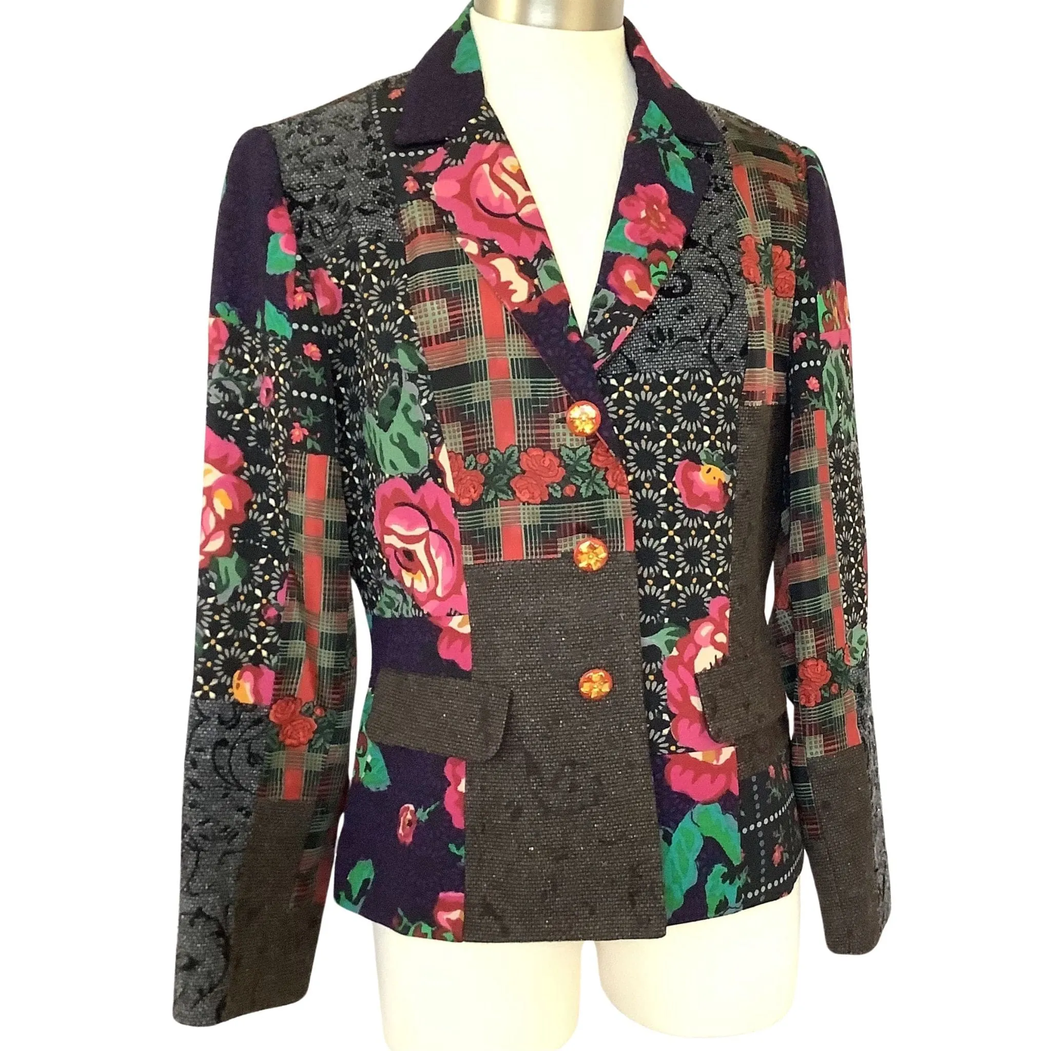 Floral Patchwork Blazer