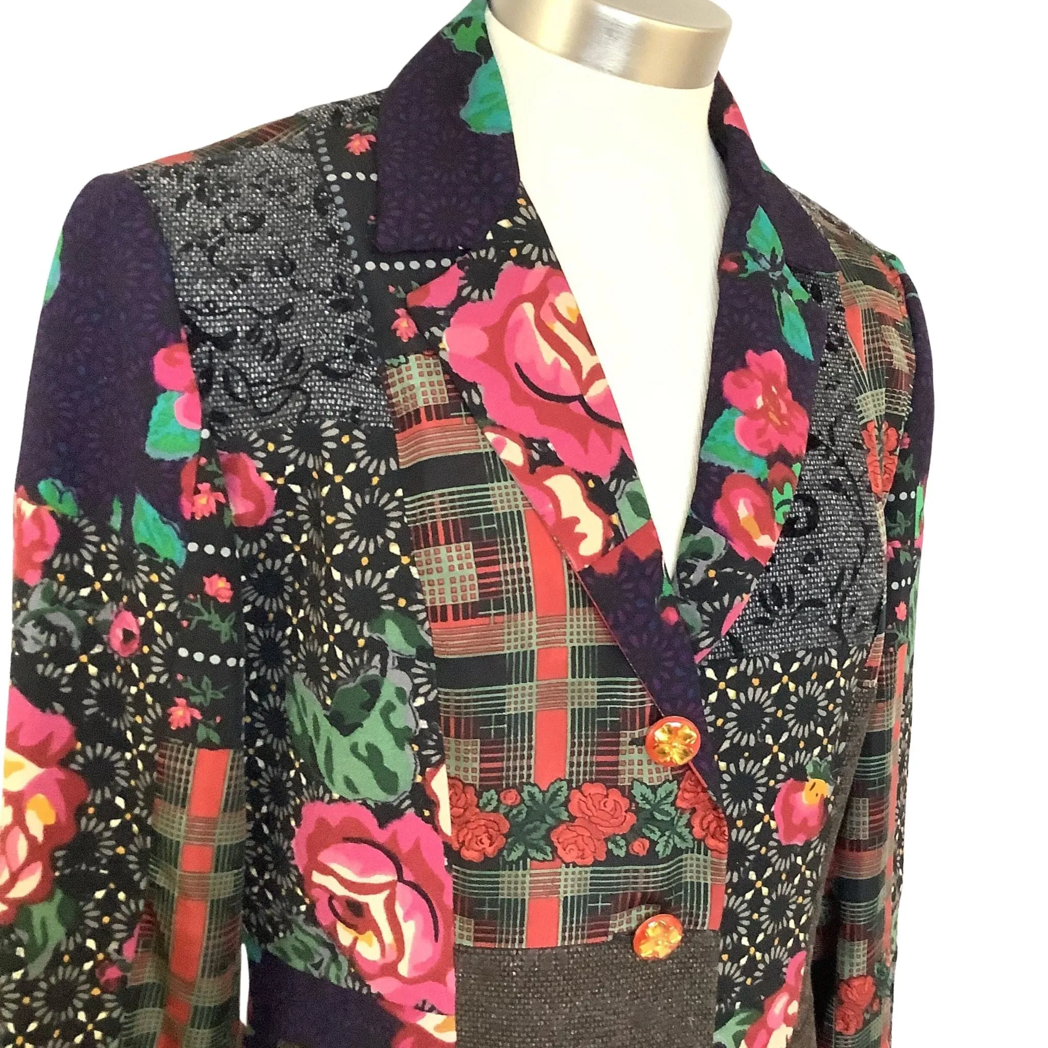 Floral Patchwork Blazer
