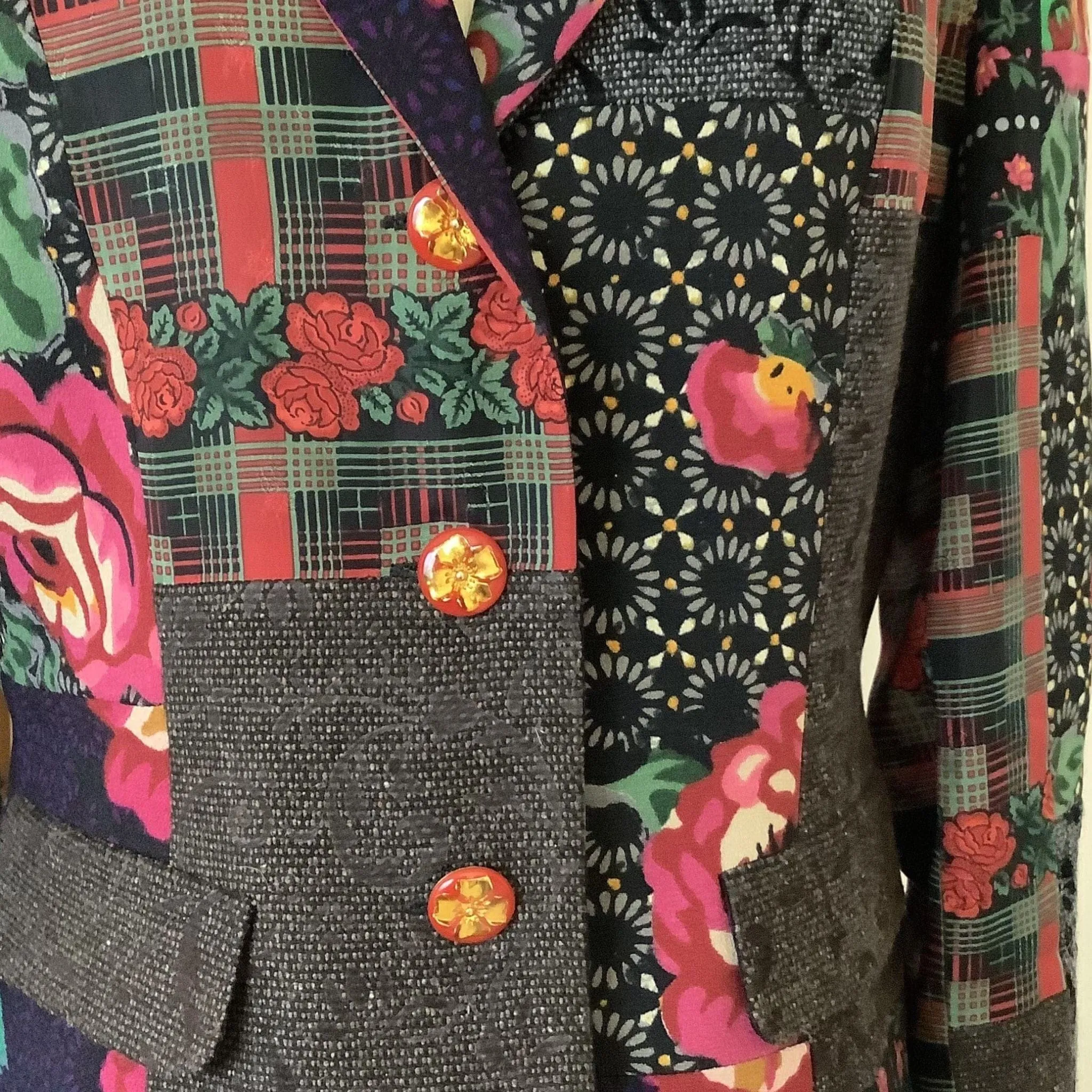 Floral Patchwork Blazer