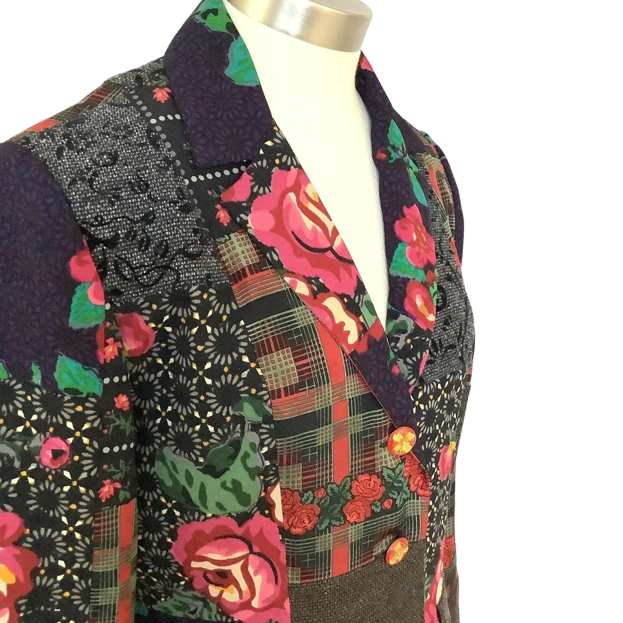 Floral Patchwork Blazer