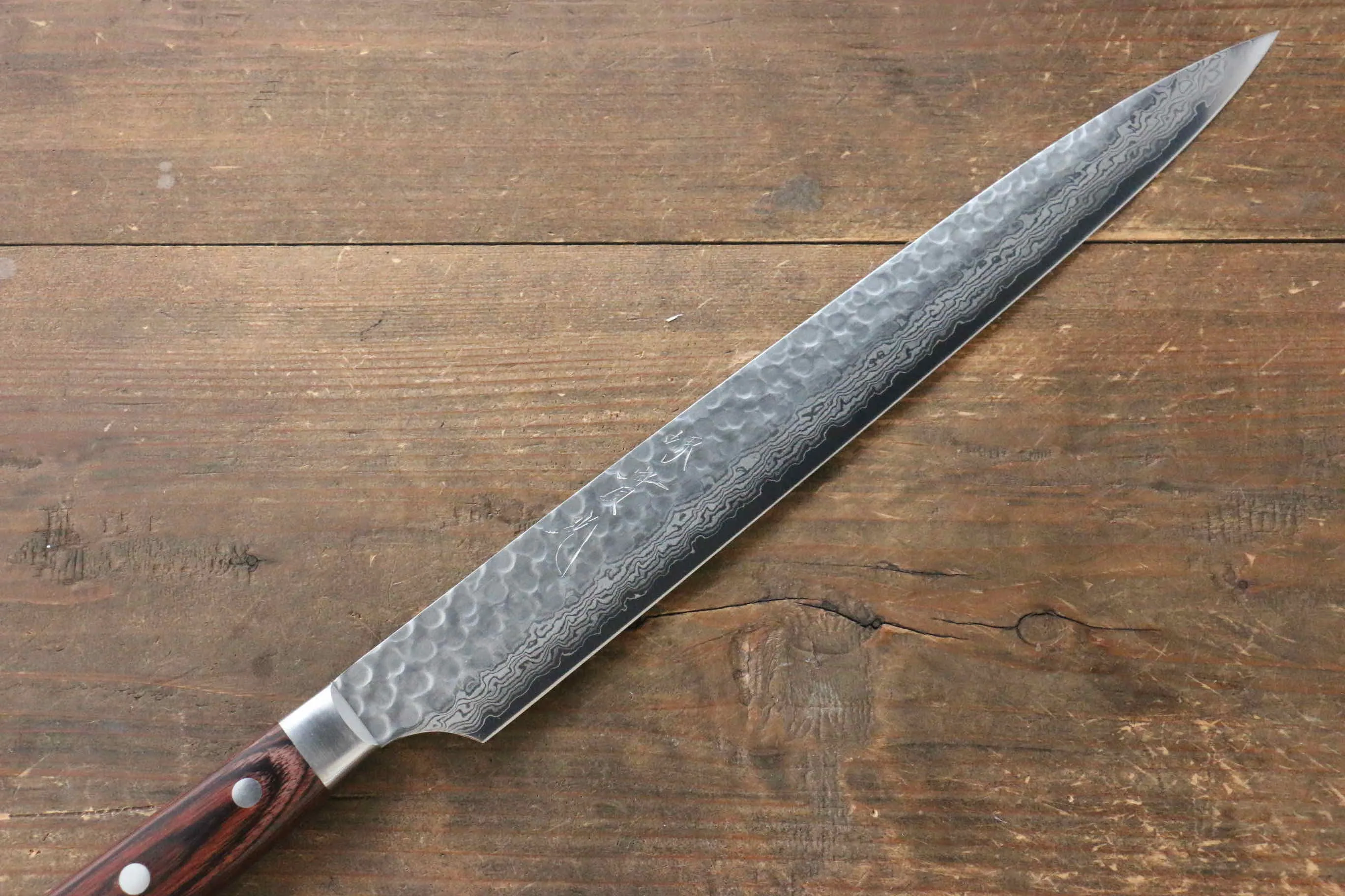 Jikko VG10 17 Layer Yanagiba  300mm Mahogany Handle