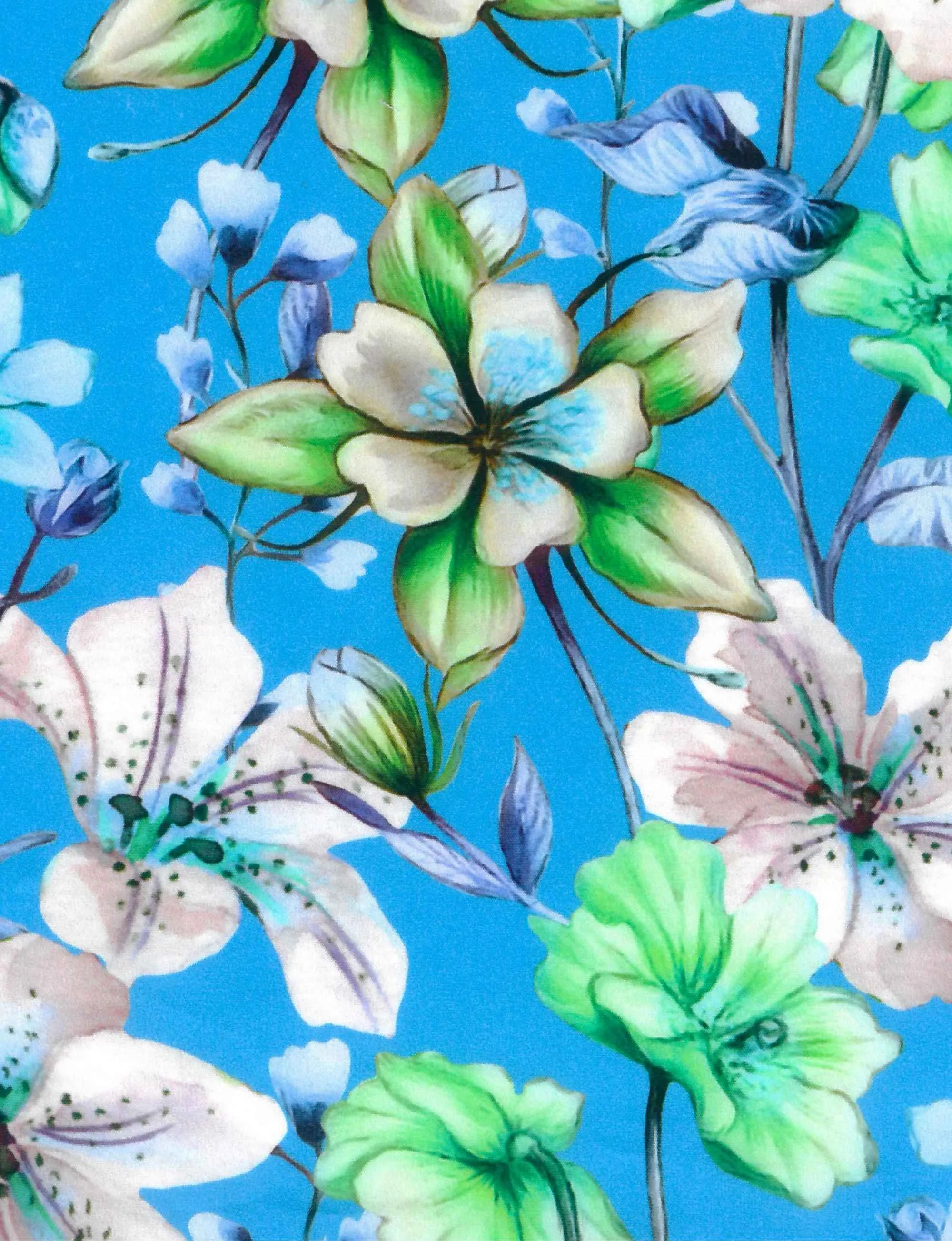 Kylie 'Sky Tigerlily' Limited Edition Cotton Silk Shirtdress
