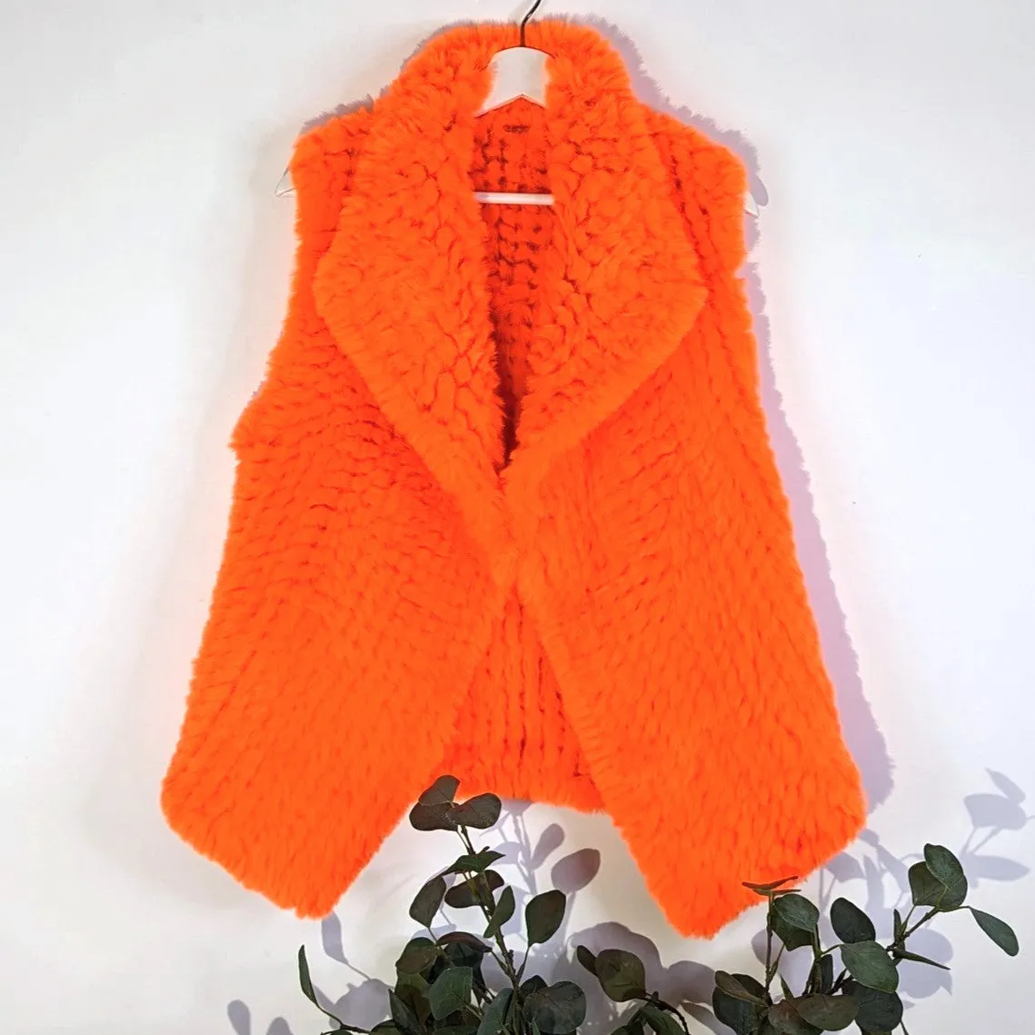 Luxury faux fur gilet (S-M)