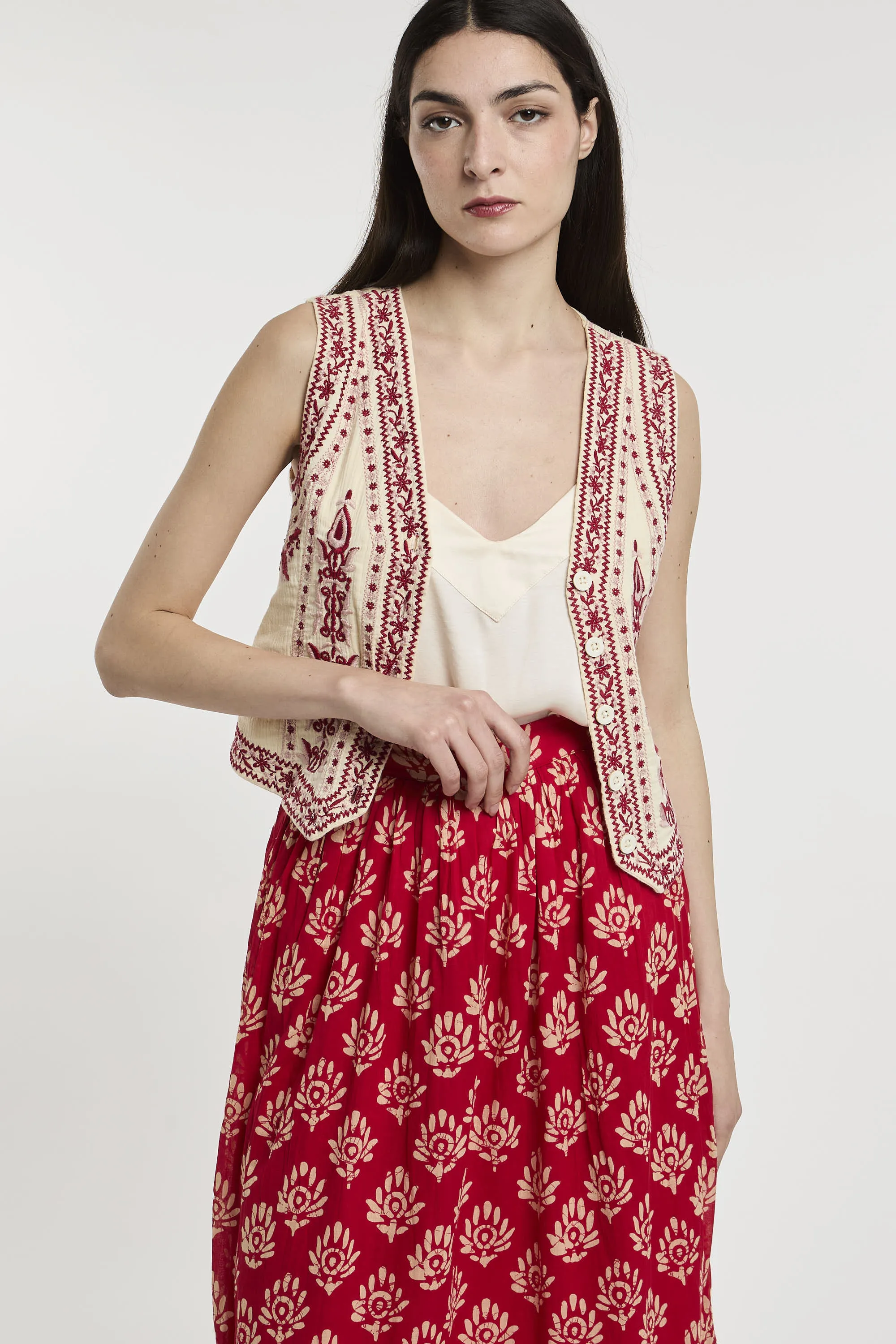 Maison Hotel Gilet Ricamato 5742