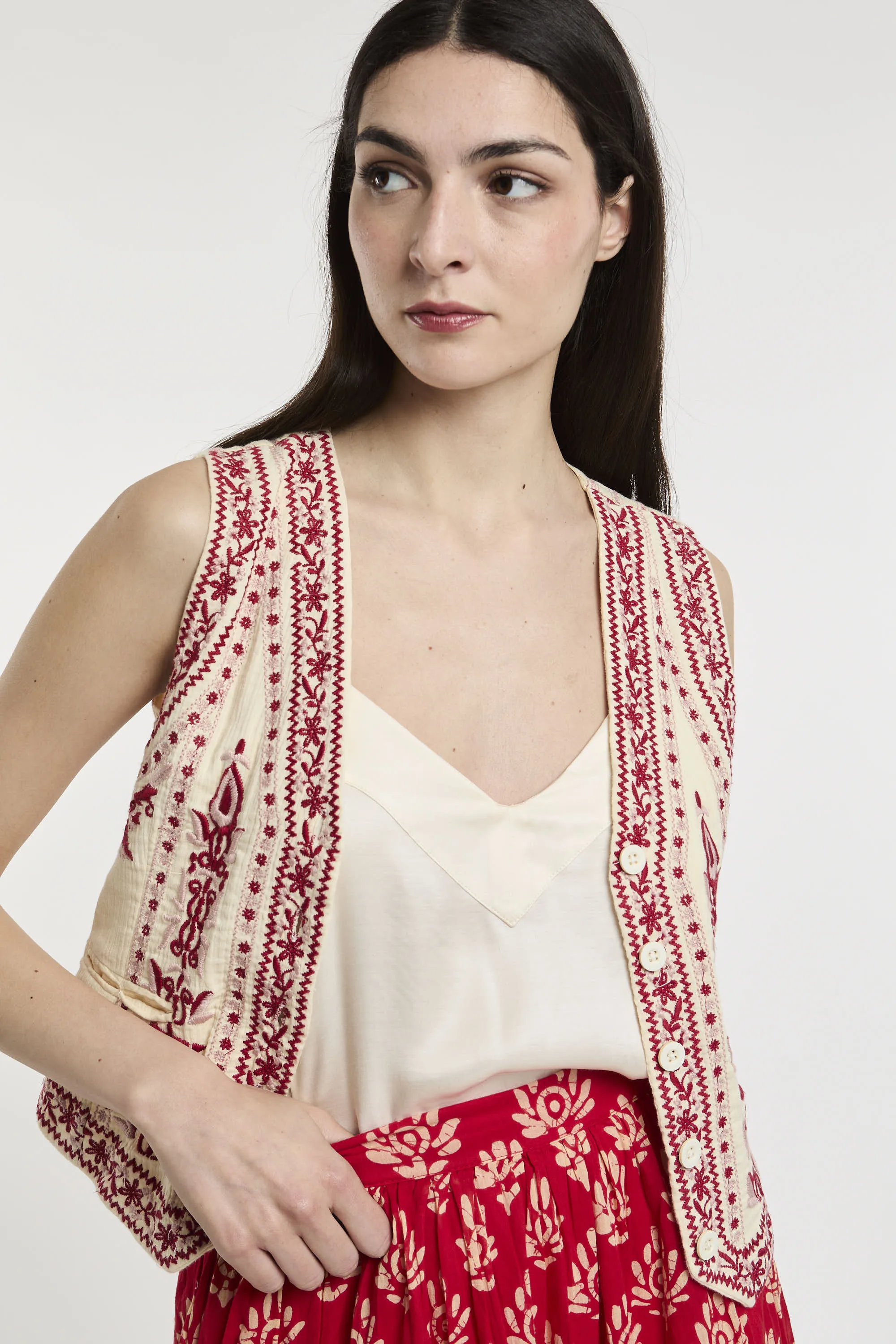 Maison Hotel Gilet Ricamato 5742