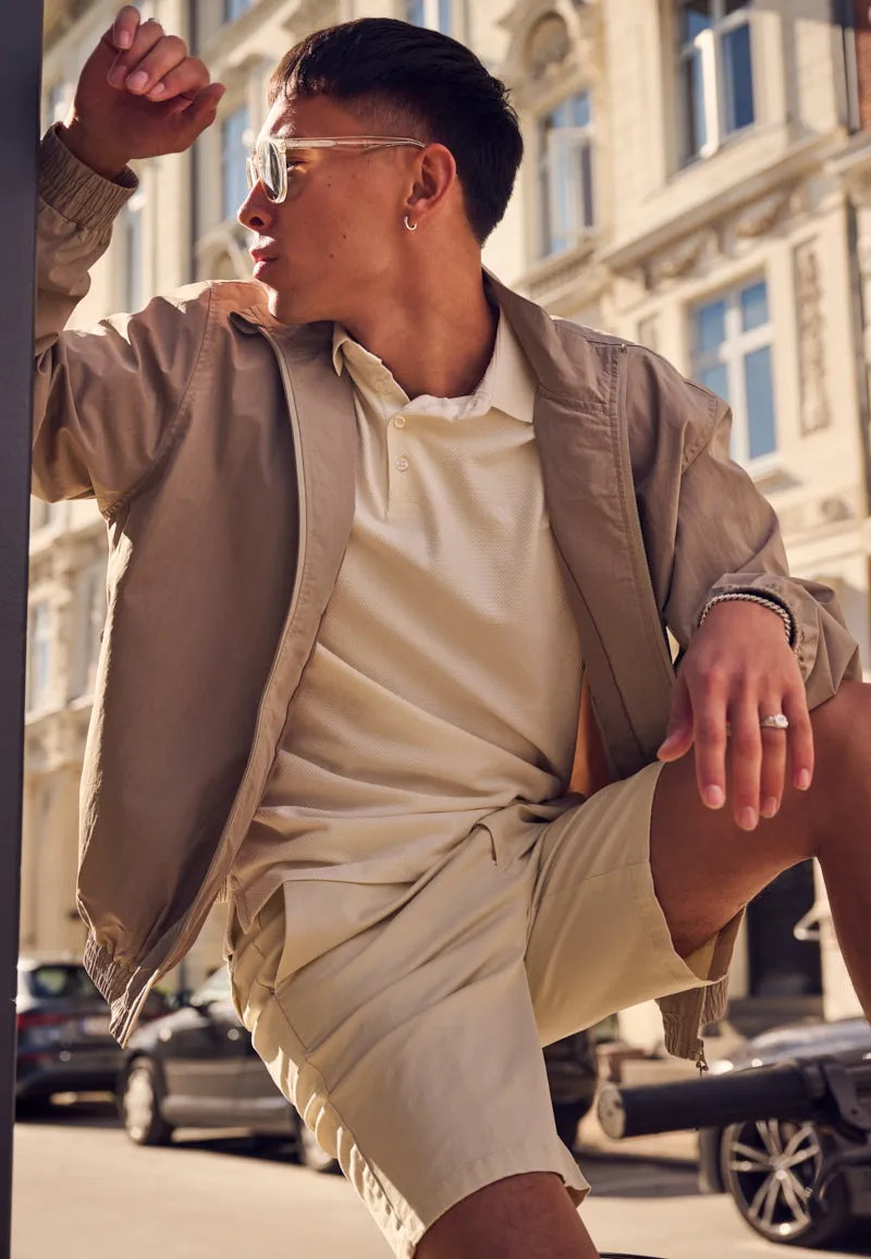 Milano twill chino shorts - Sand