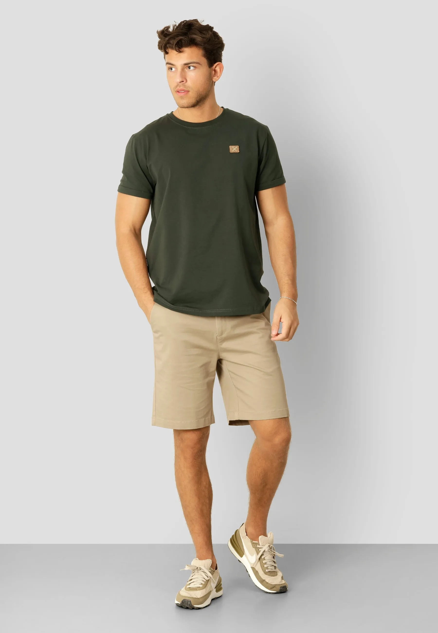 Milano twill chino shorts - Sand