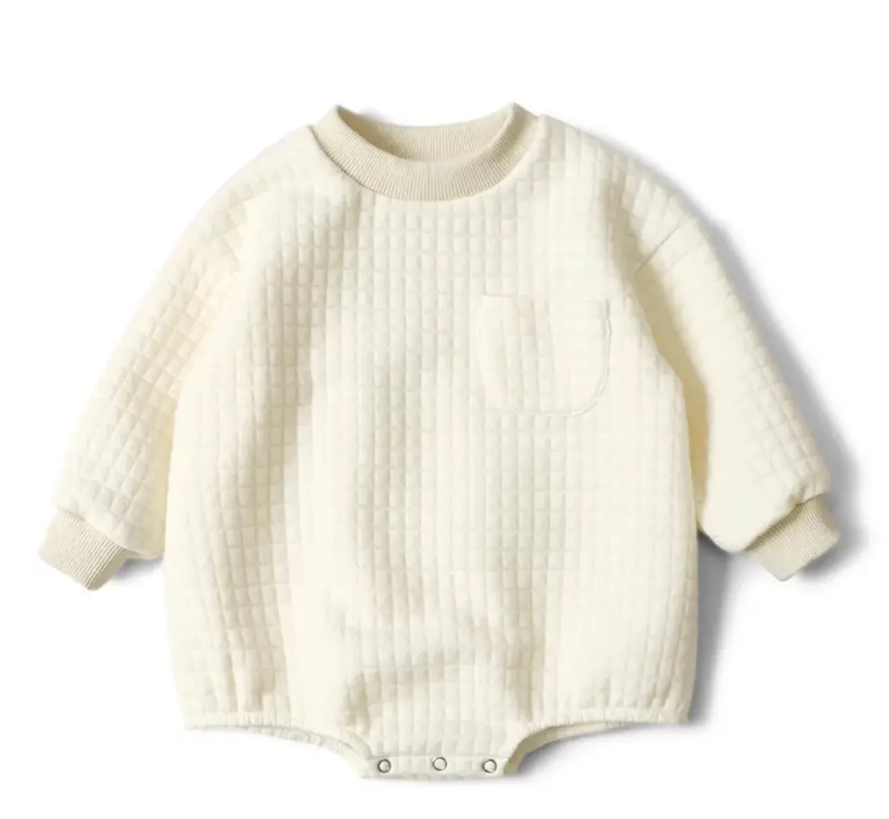 Milk White Cotton Romper
