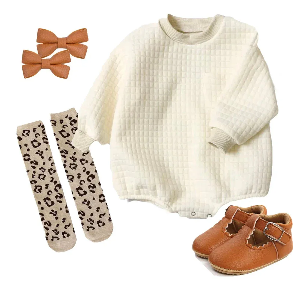 Milk White Cotton Romper
