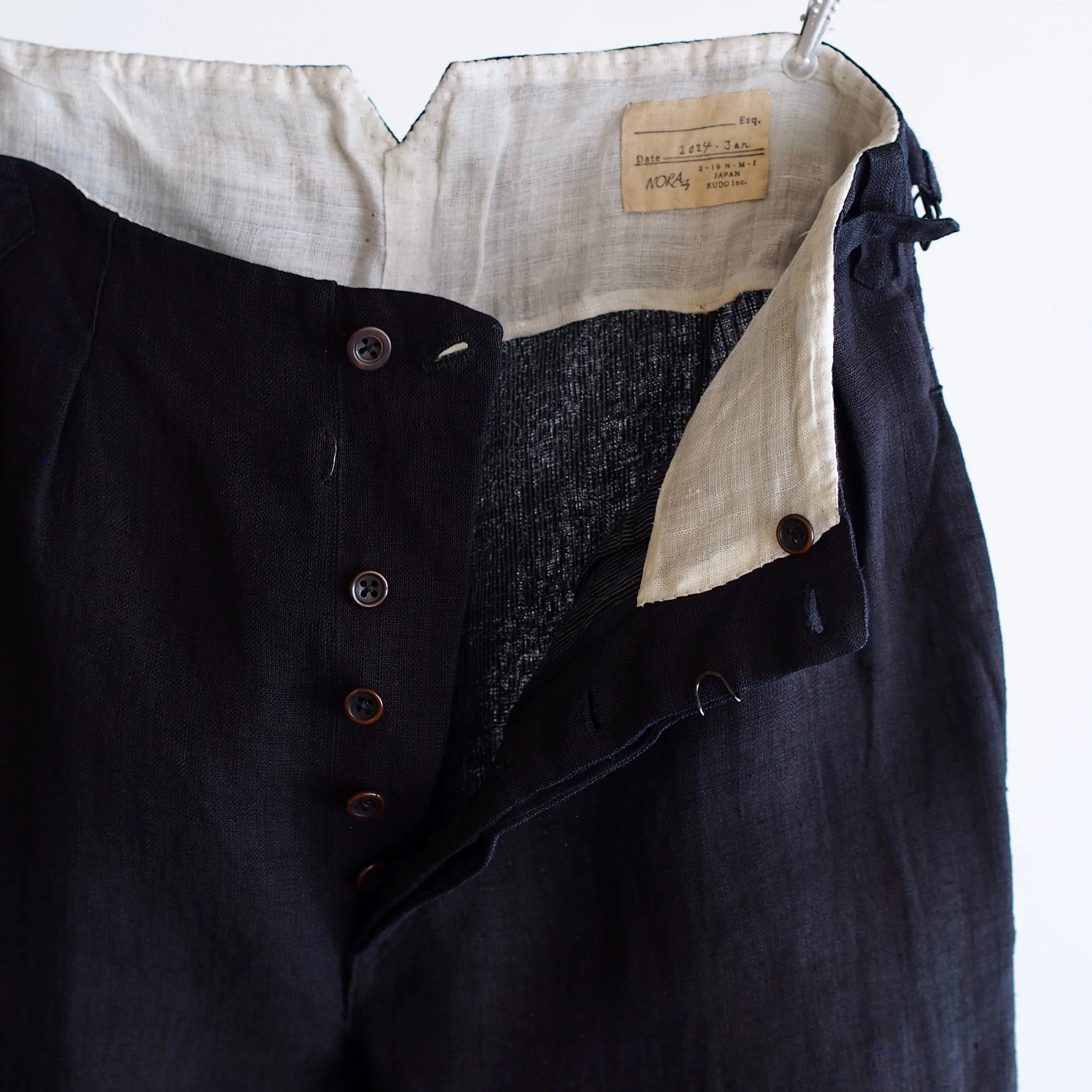 NORA WORK PANTS~japan old indigo hemp
