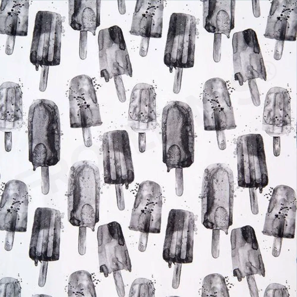 Organic Cotton Jersey - Monochrome Popsicle