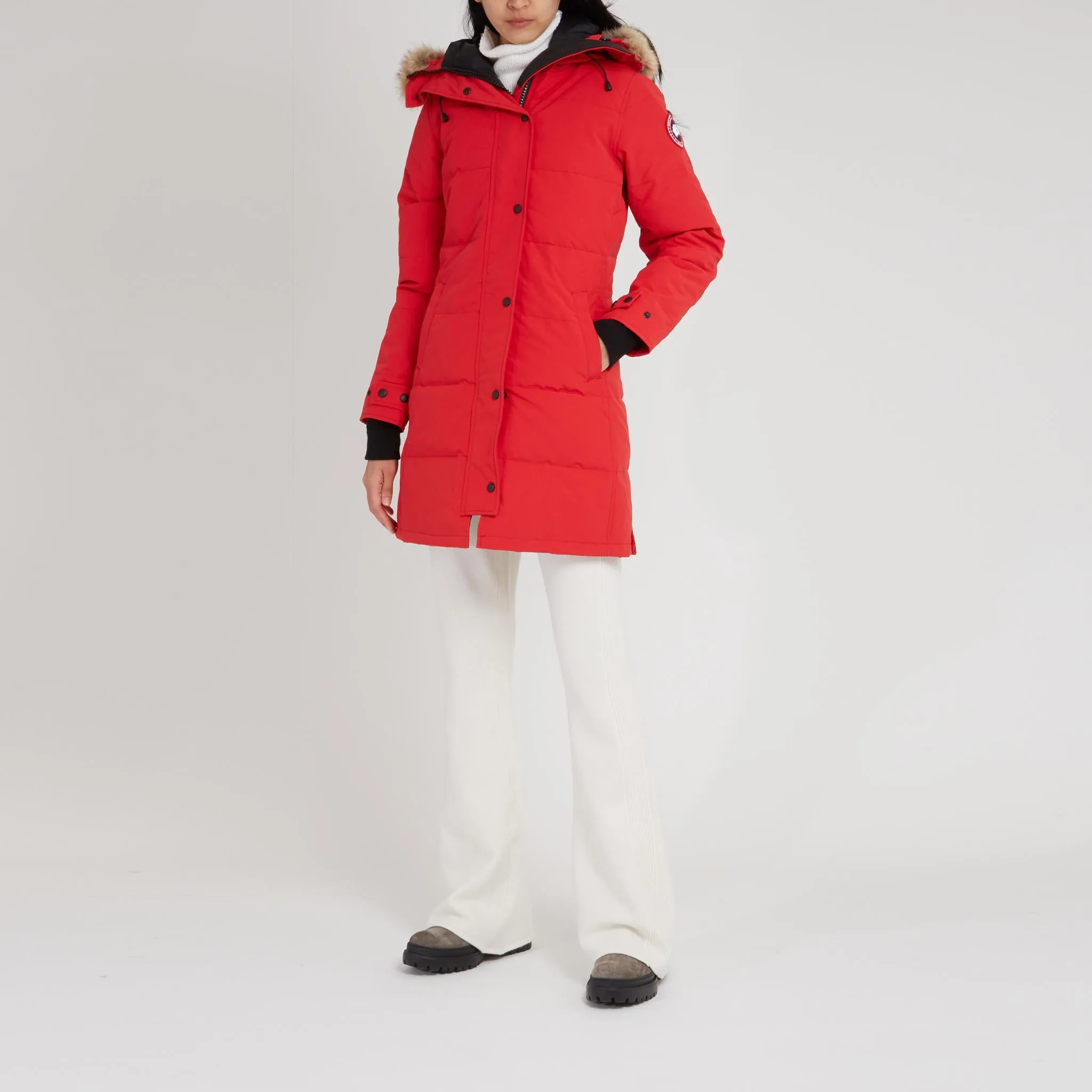 Parka "Shelburne" in tessuto rosso