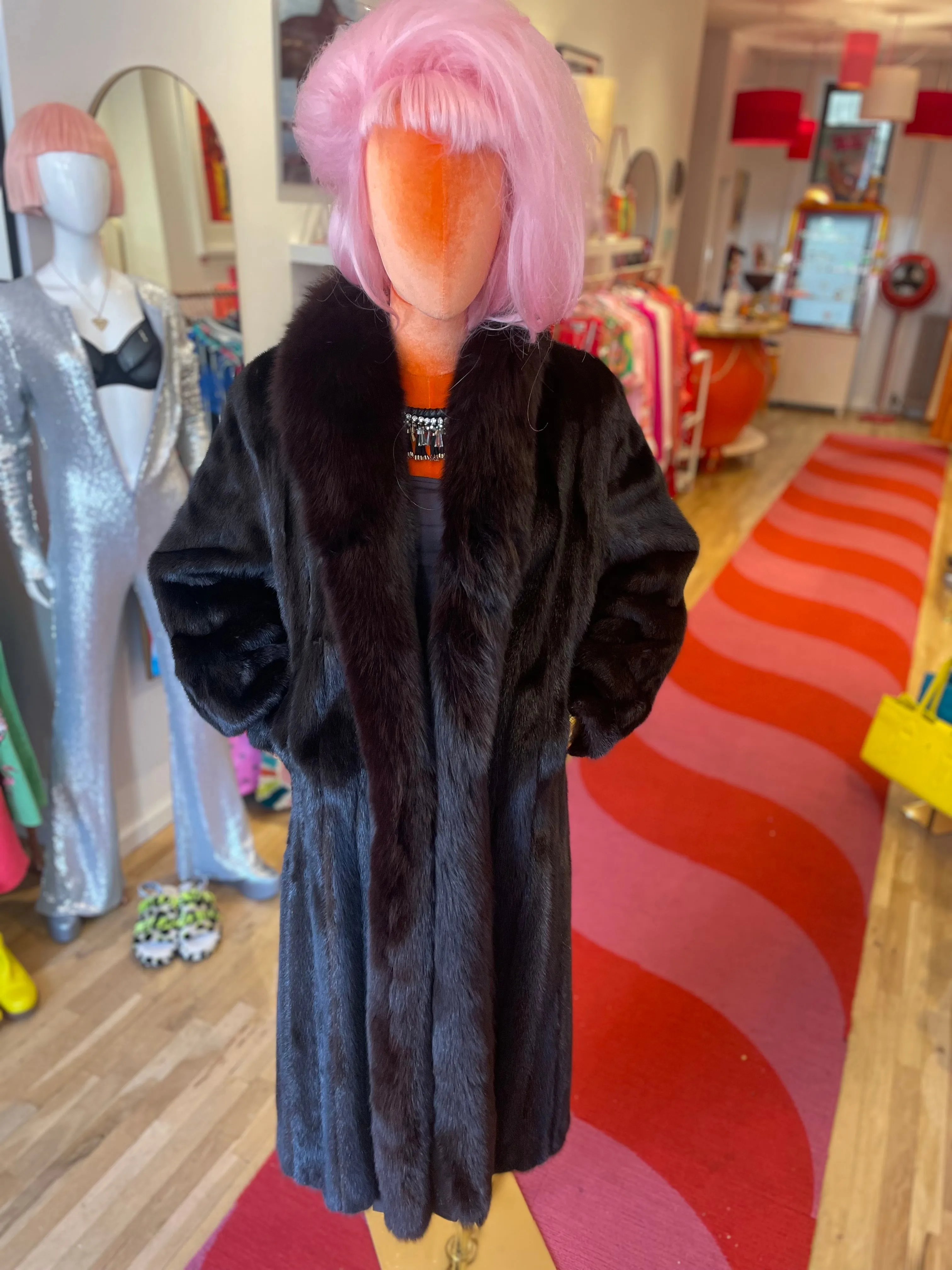 "Christine" Vintage  Full Length MInk Coat