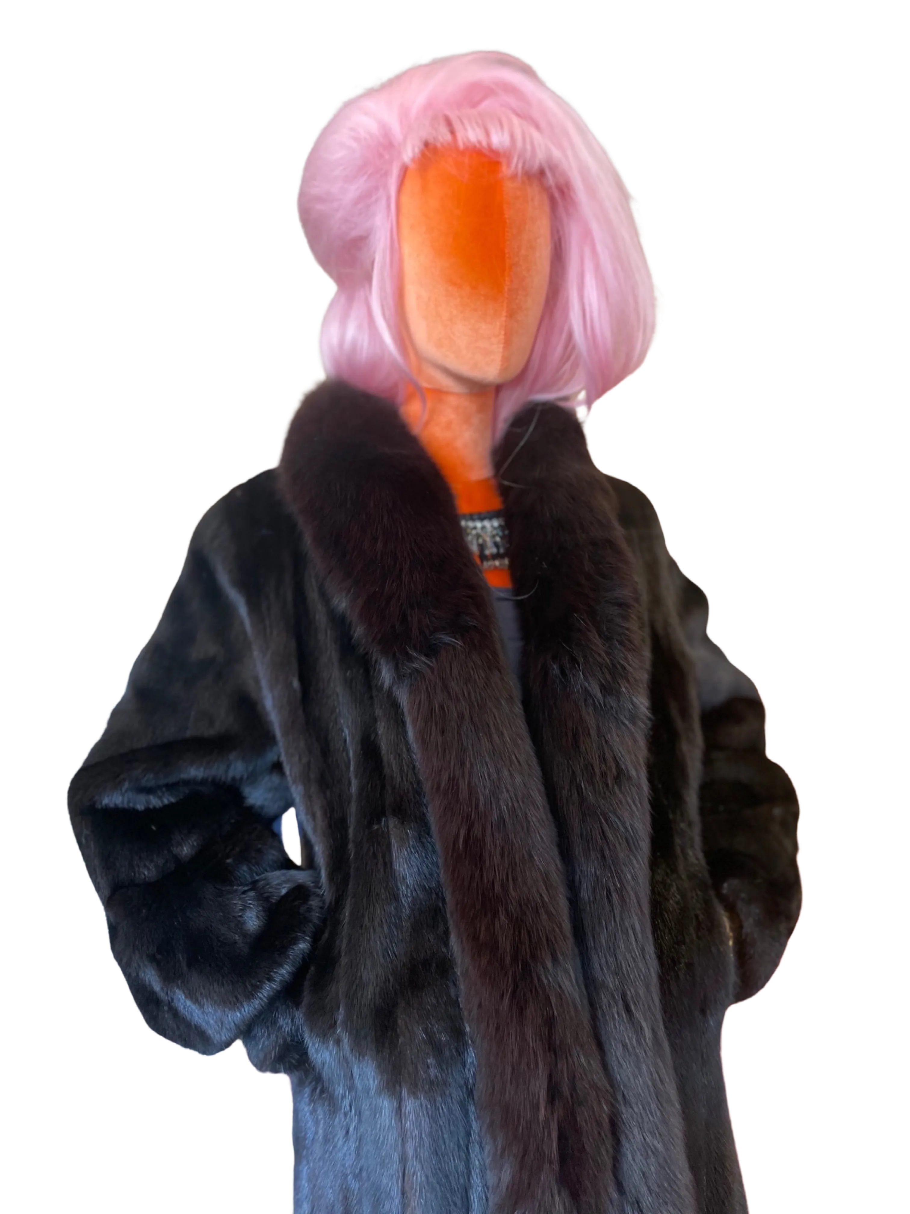 "Christine" Vintage  Full Length MInk Coat