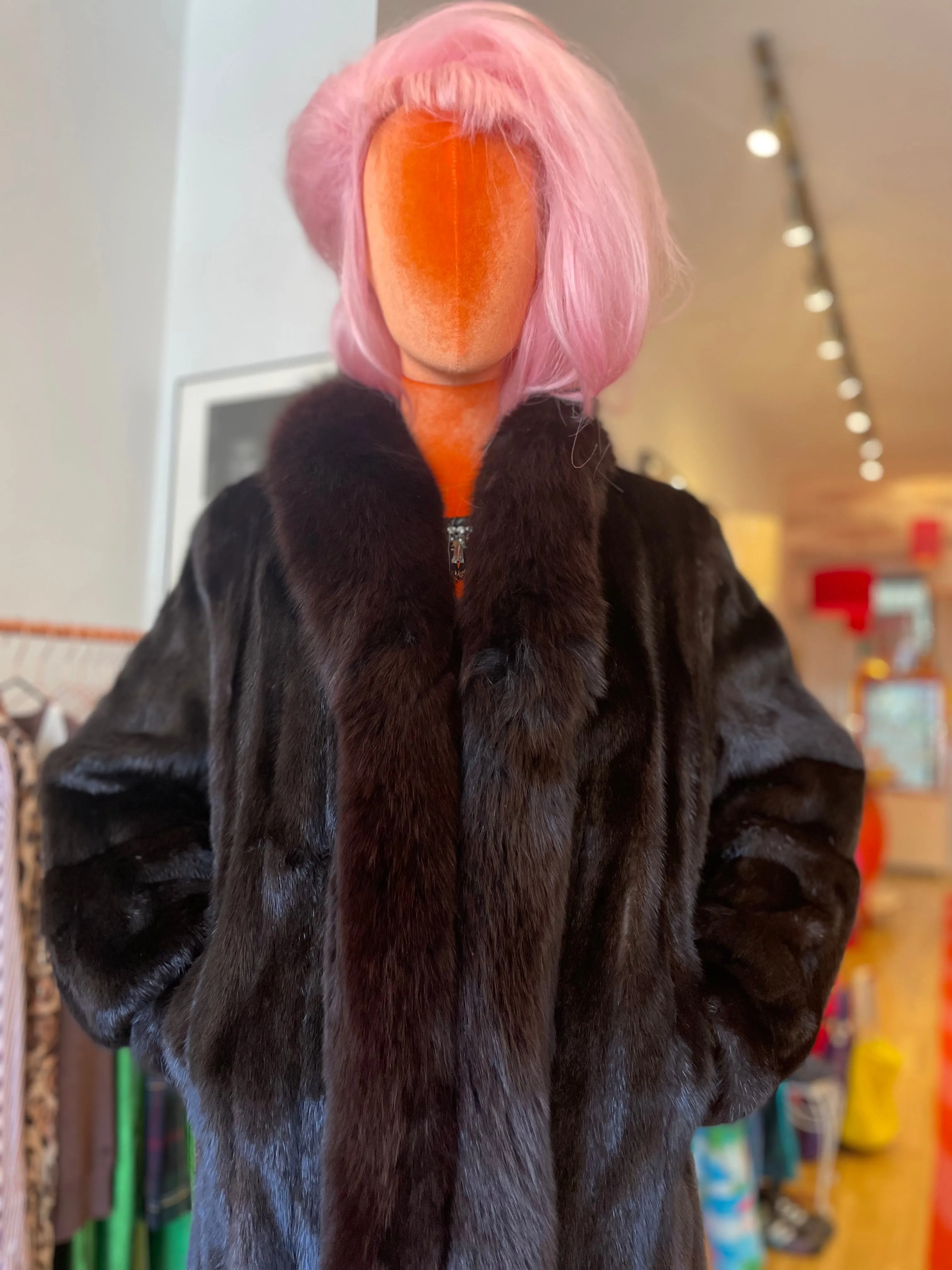 "Christine" Vintage  Full Length MInk Coat