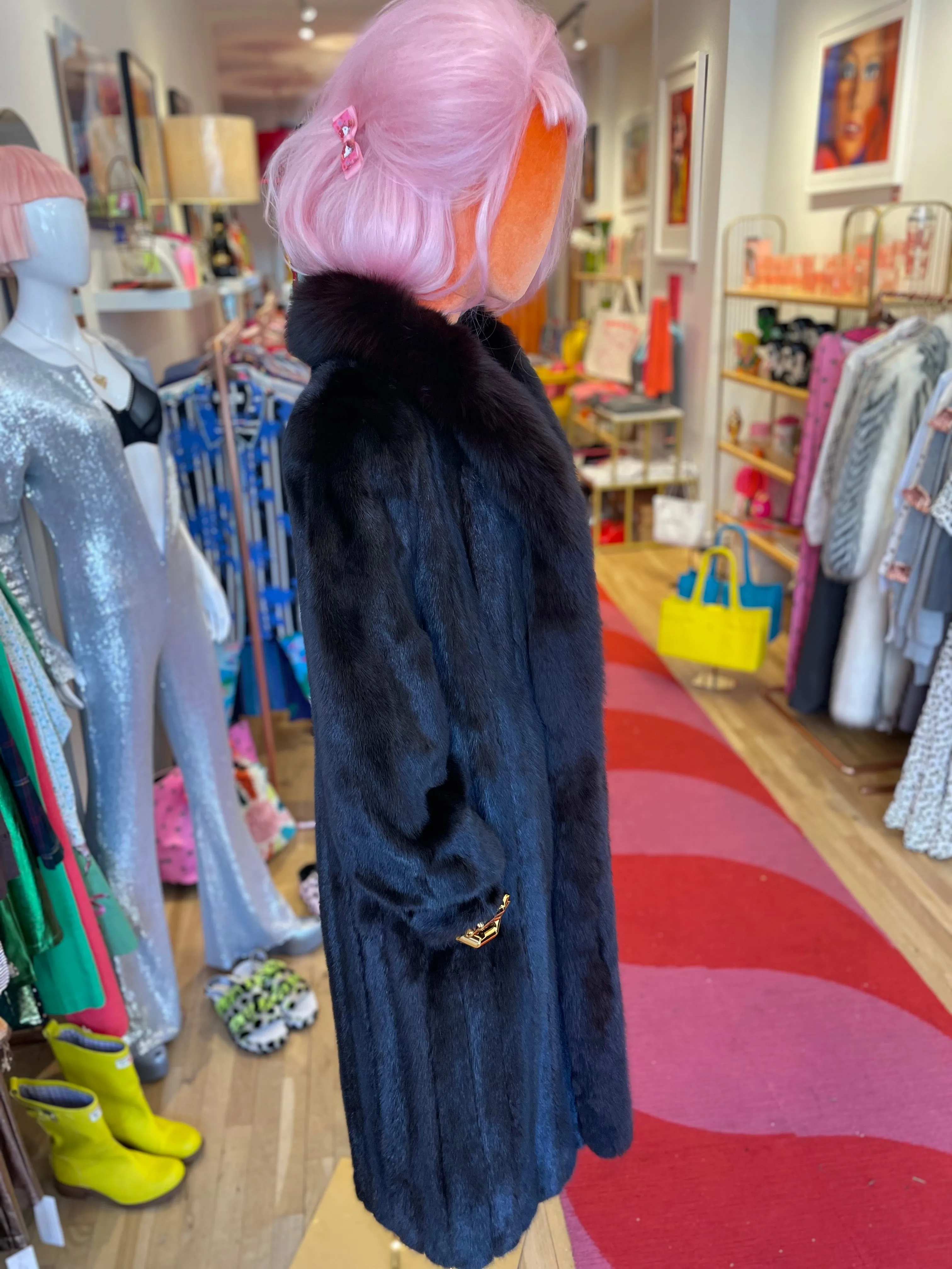 "Christine" Vintage  Full Length MInk Coat