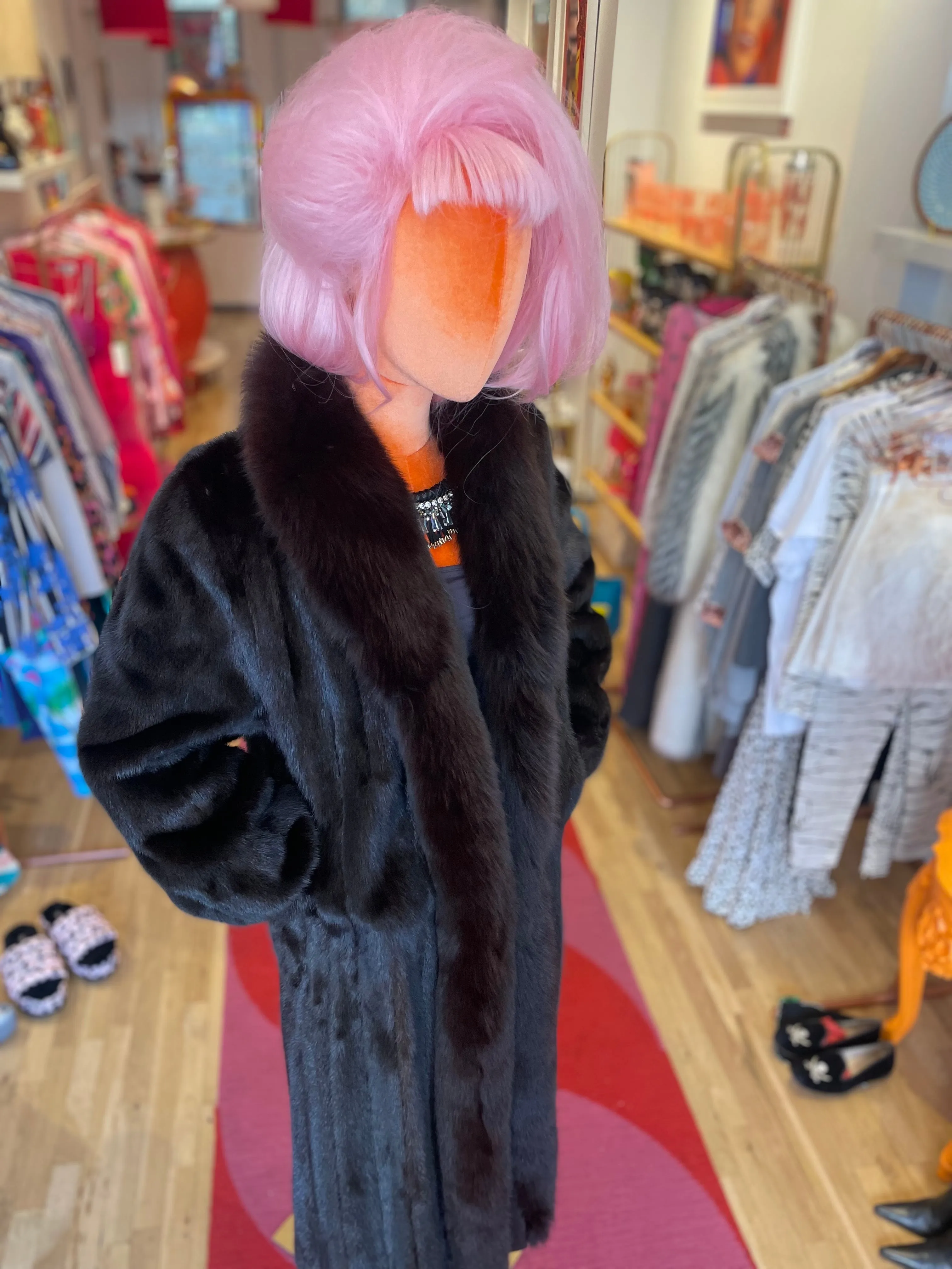 "Christine" Vintage  Full Length MInk Coat
