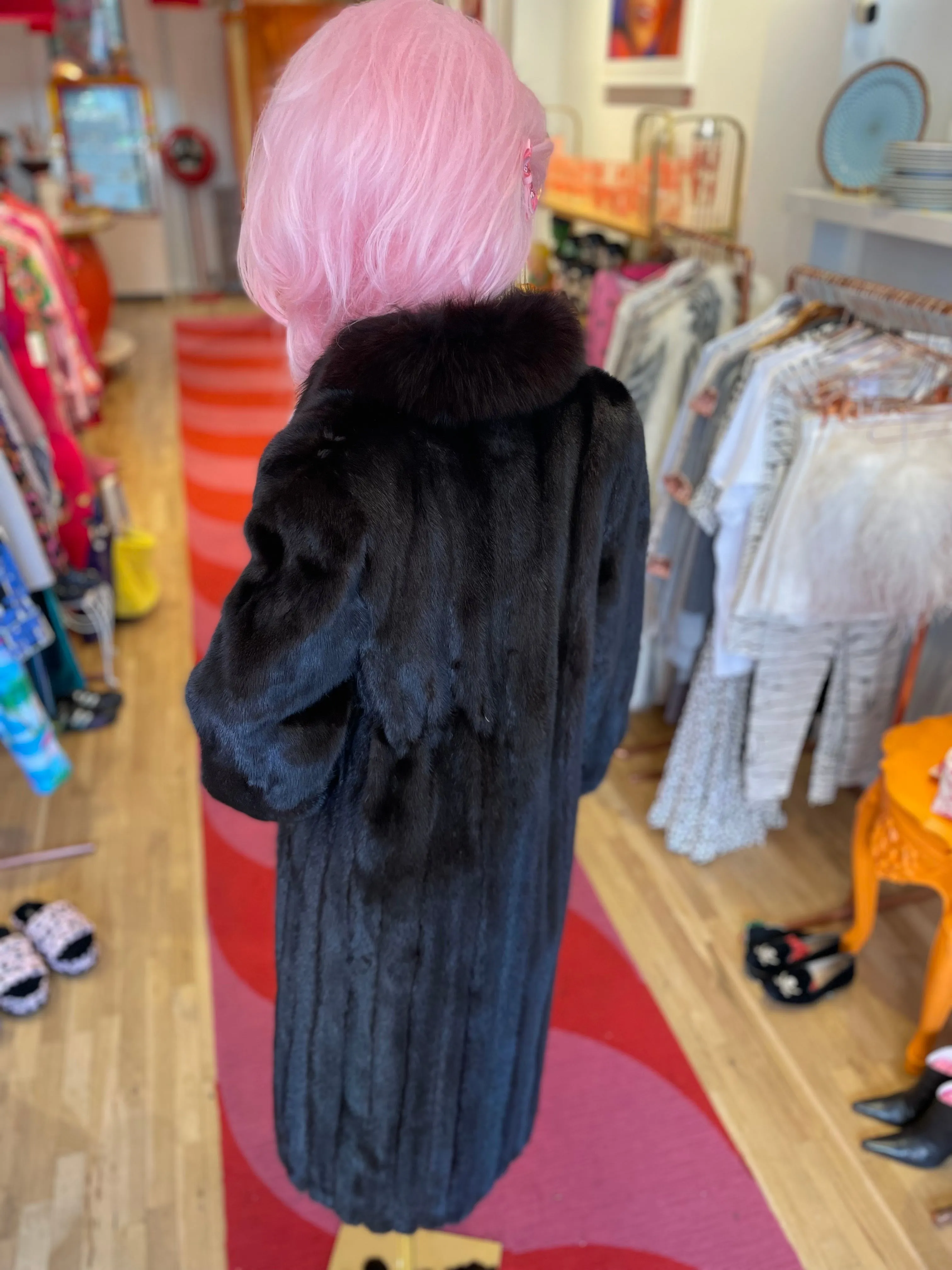 "Christine" Vintage  Full Length MInk Coat
