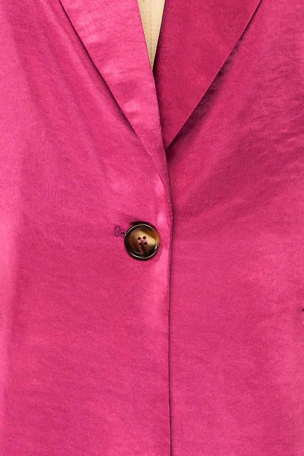 Sendai | Fuchsia Satin Blazer