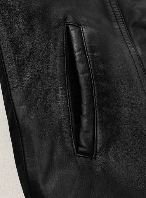 TOM HOLLAND Black Leather Jacket
