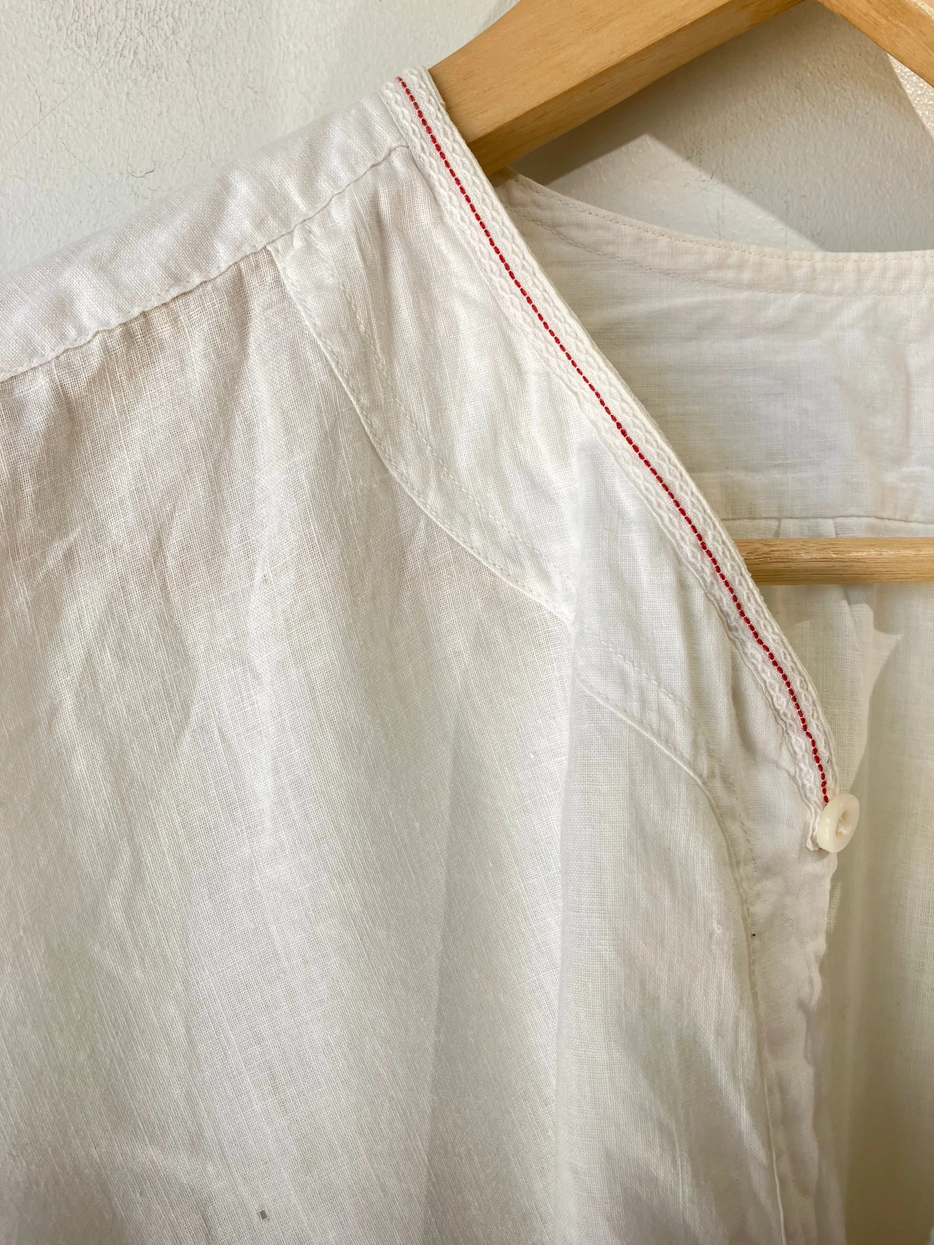 Victorian White Victorian Shirt-Dress
