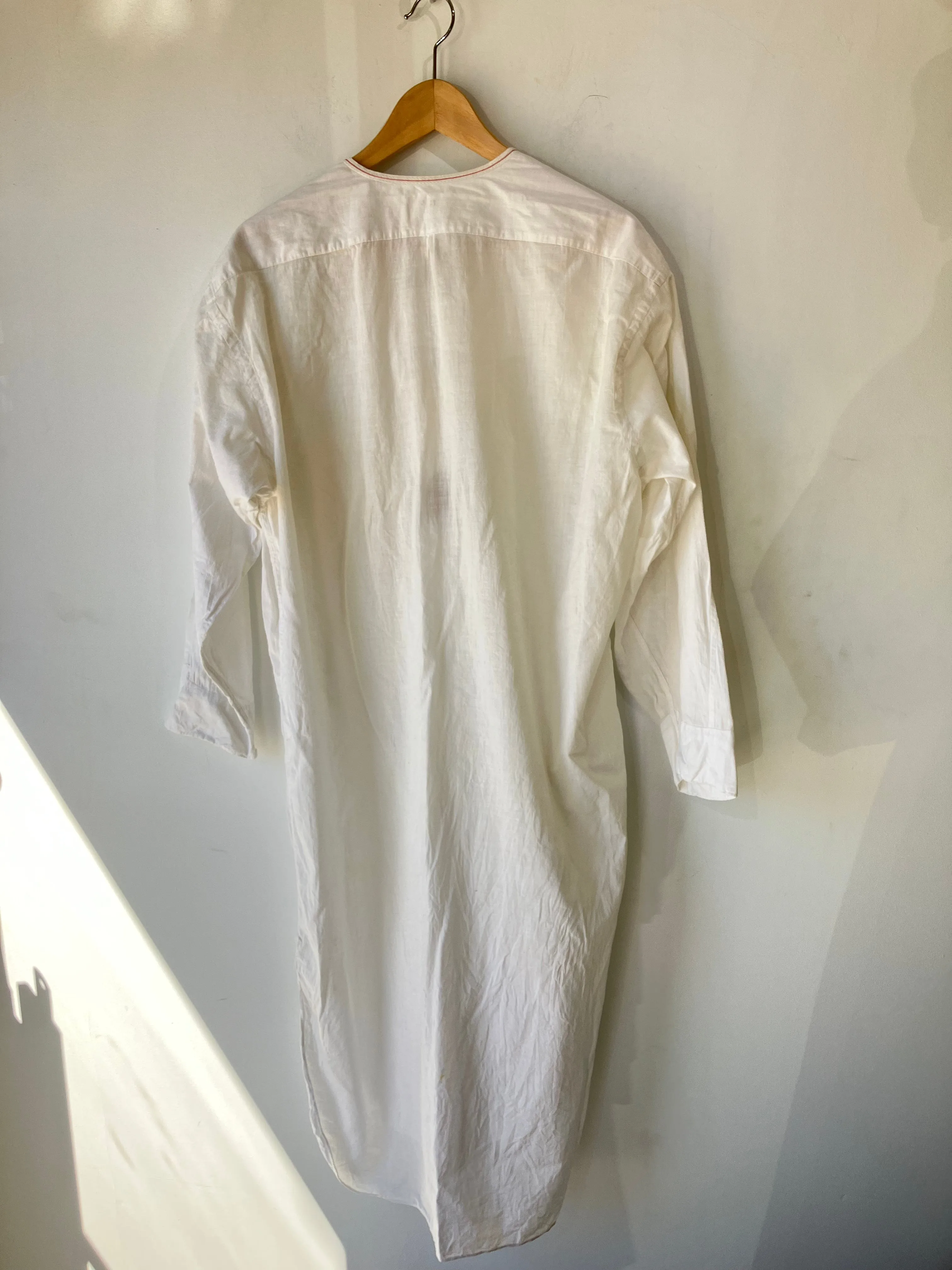 Victorian White Victorian Shirt-Dress