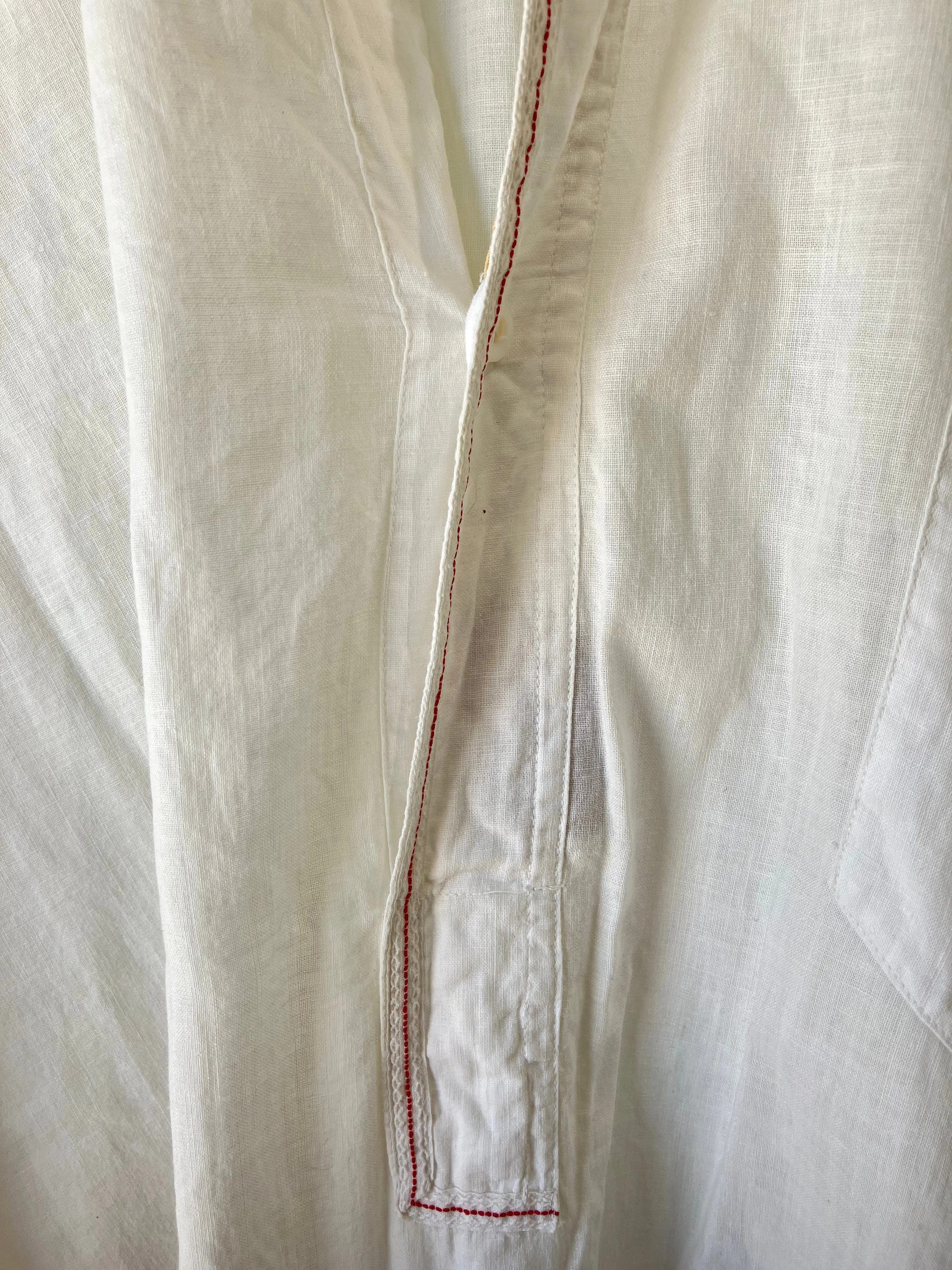 Victorian White Victorian Shirt-Dress