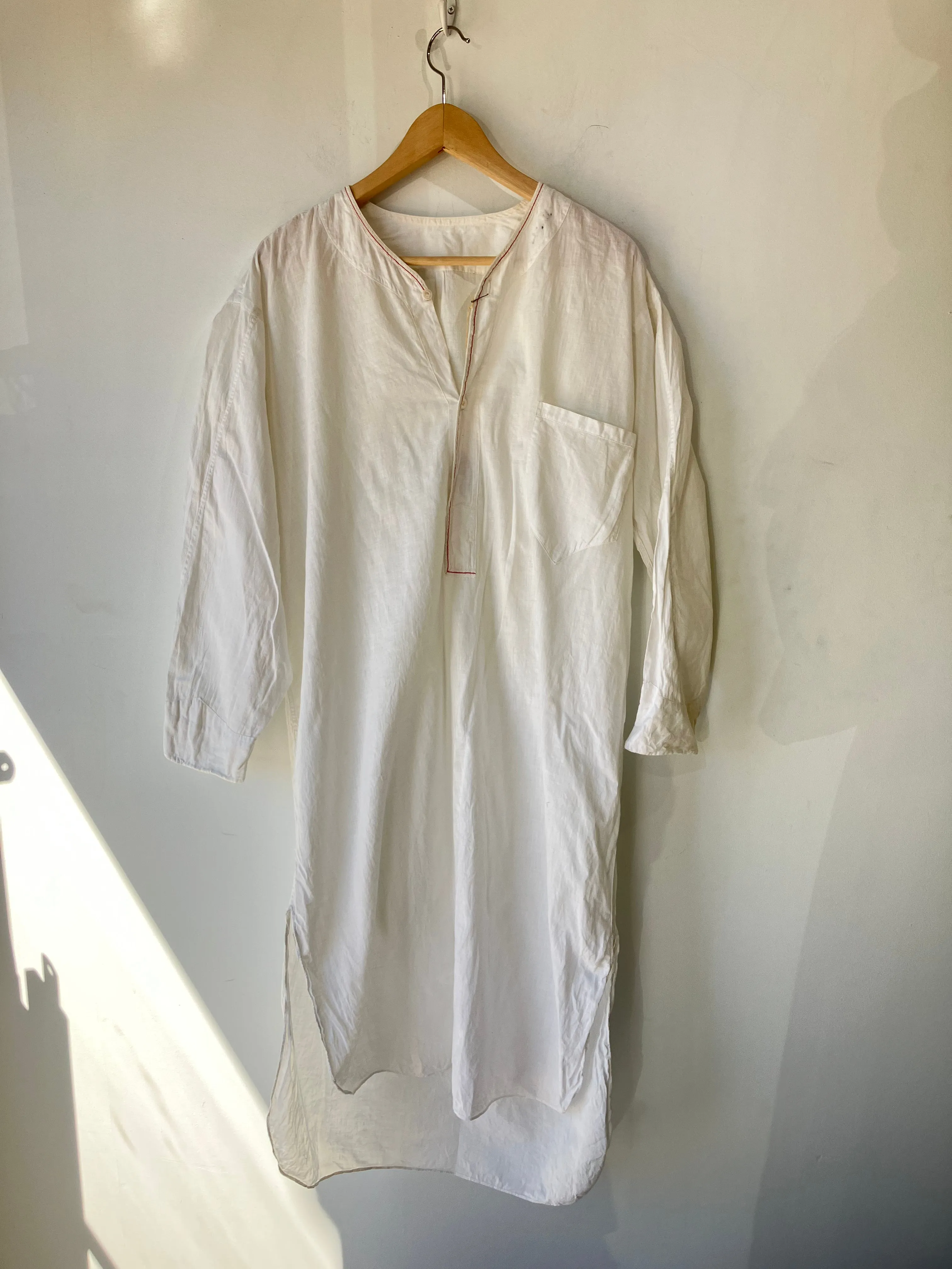 Victorian White Victorian Shirt-Dress