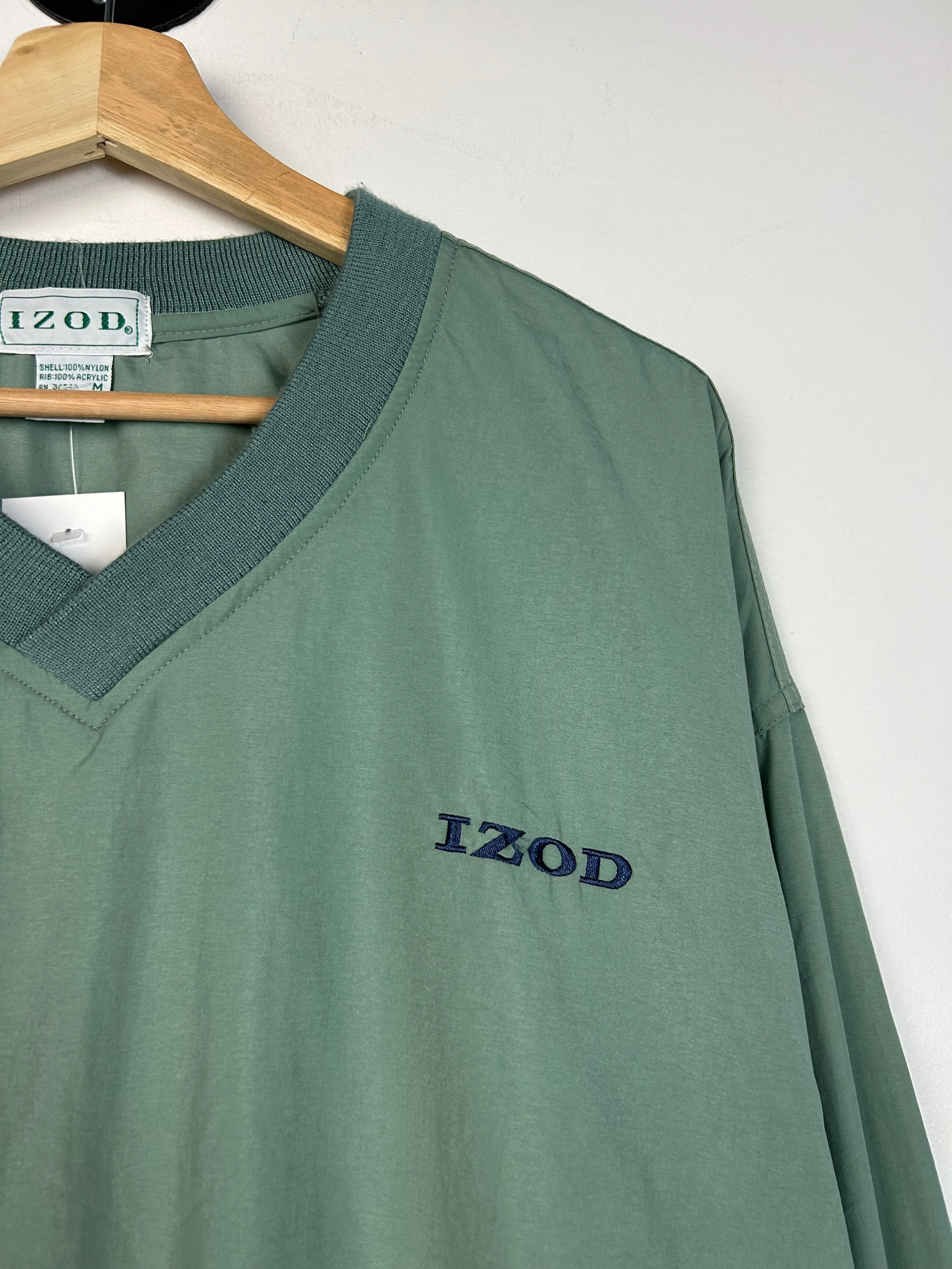 Vintage Izod Golf Green Pullover Windbreaker
