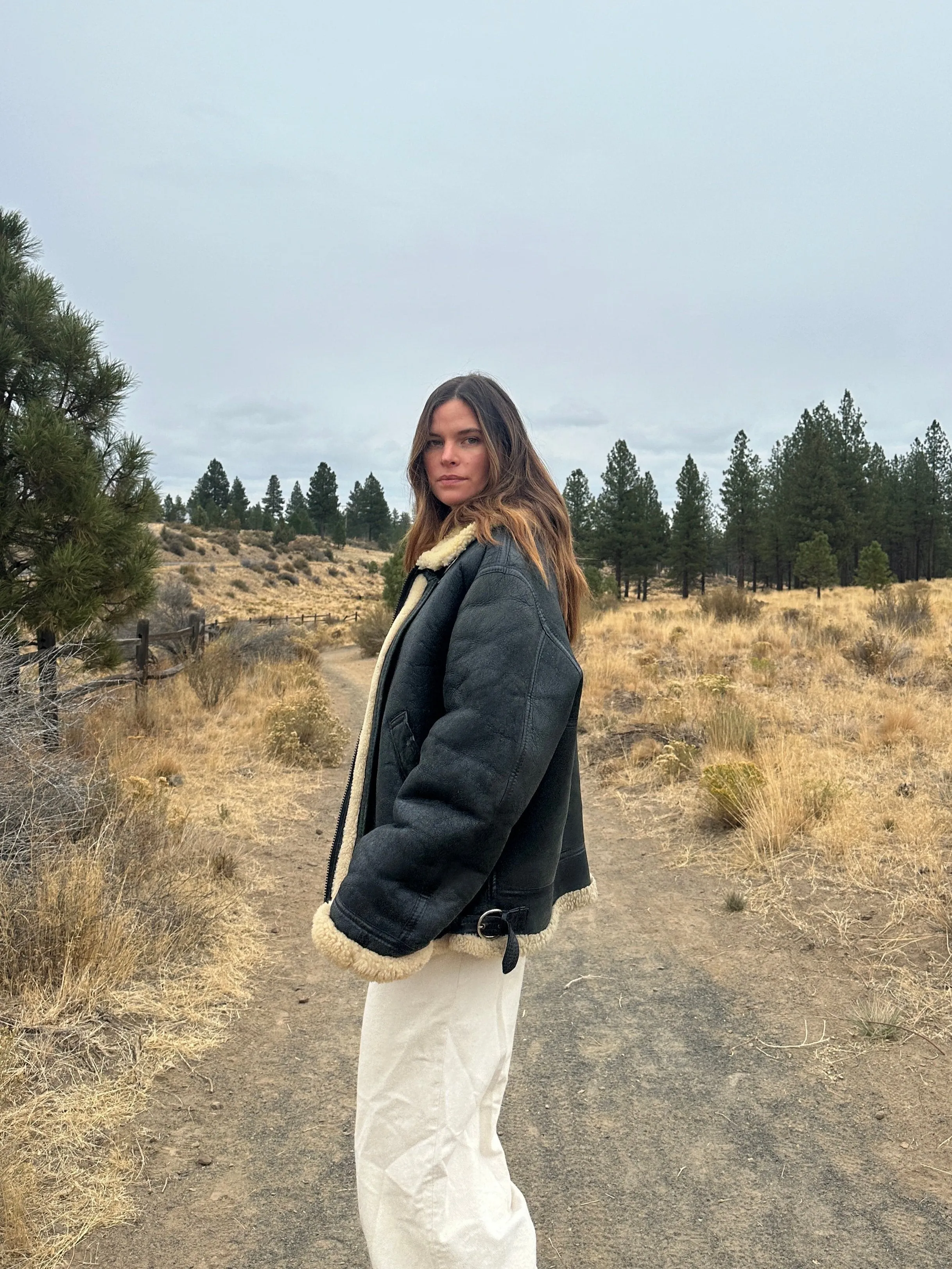 Vintage Shearling Leather B3 Bomber